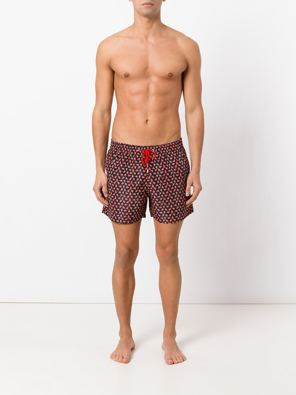 printed drawstring swim shorts 