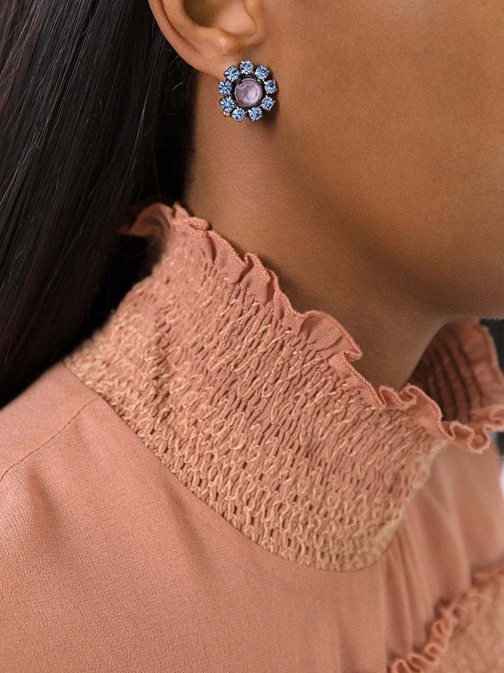 stone embellished earrings