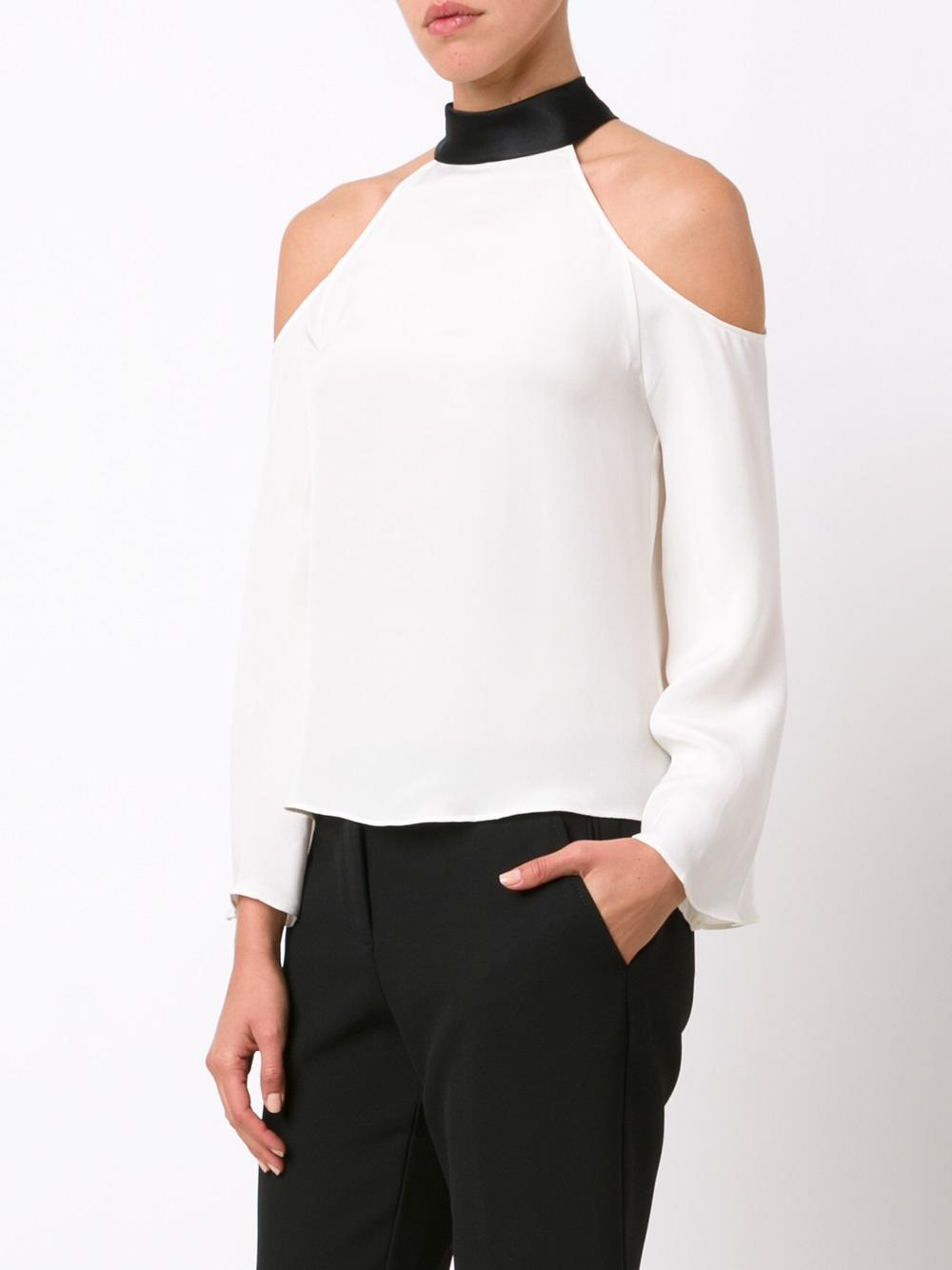 cold-shoulder blouse