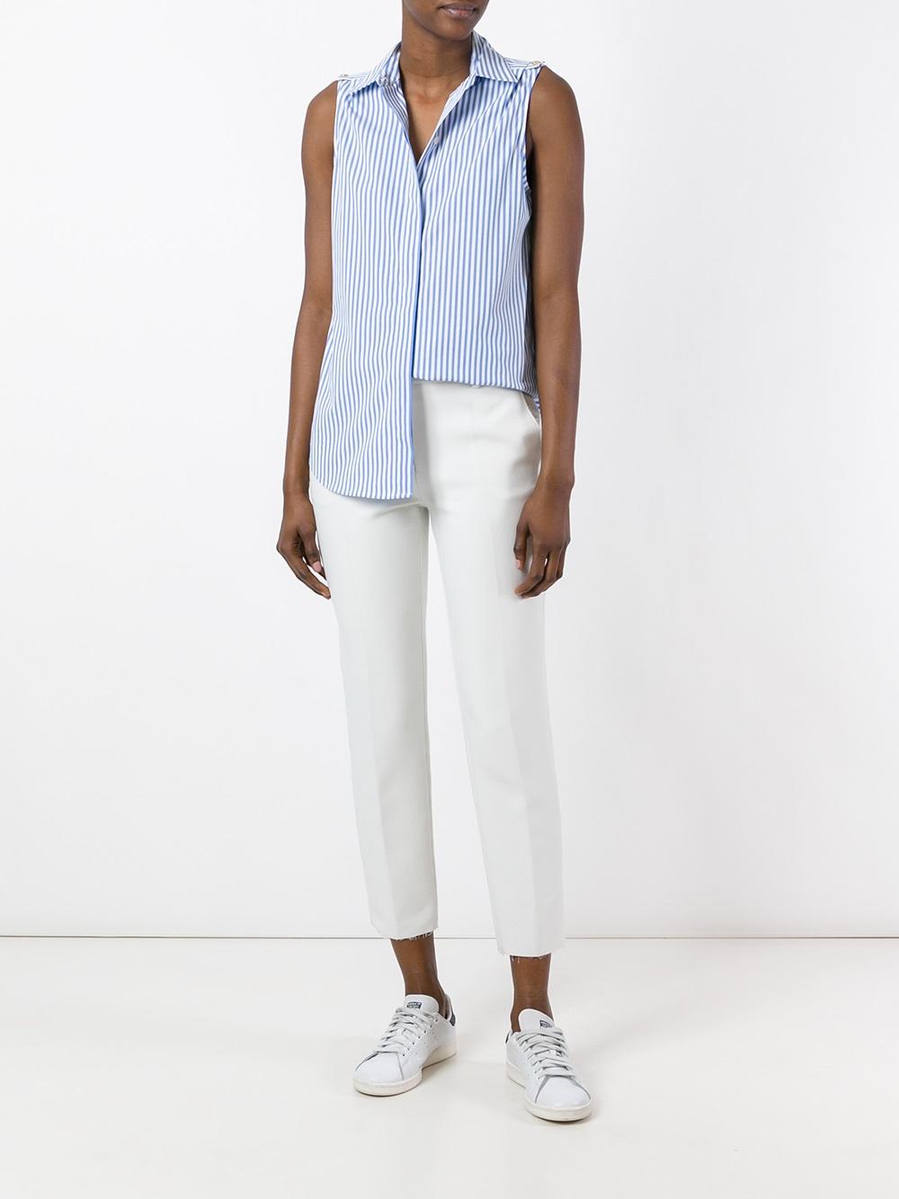 striped sleeveless shirt