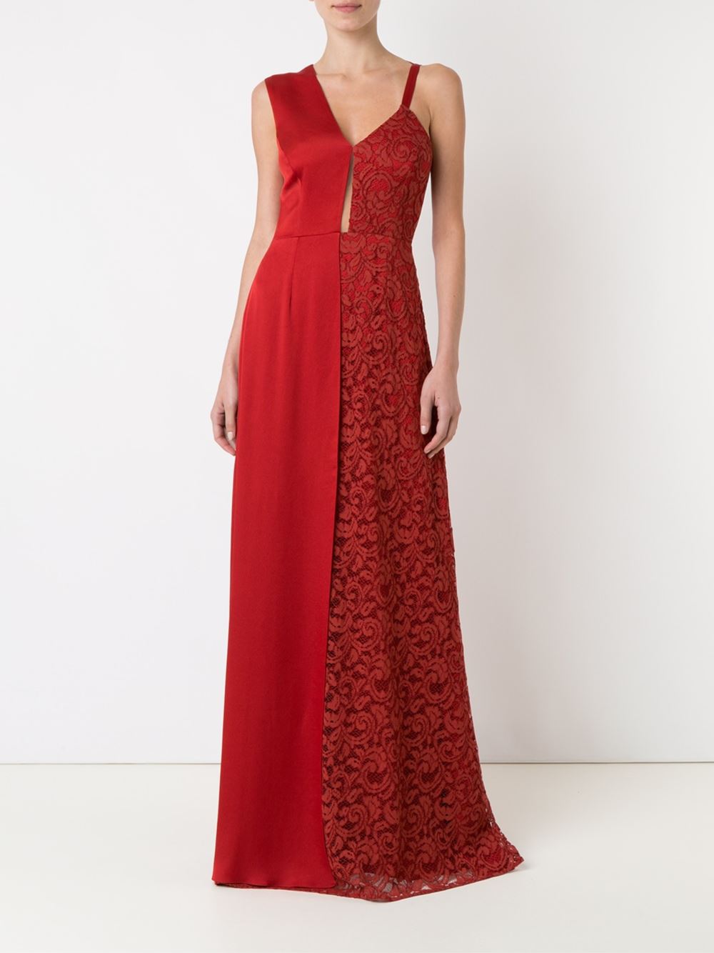 asymmetric gown
