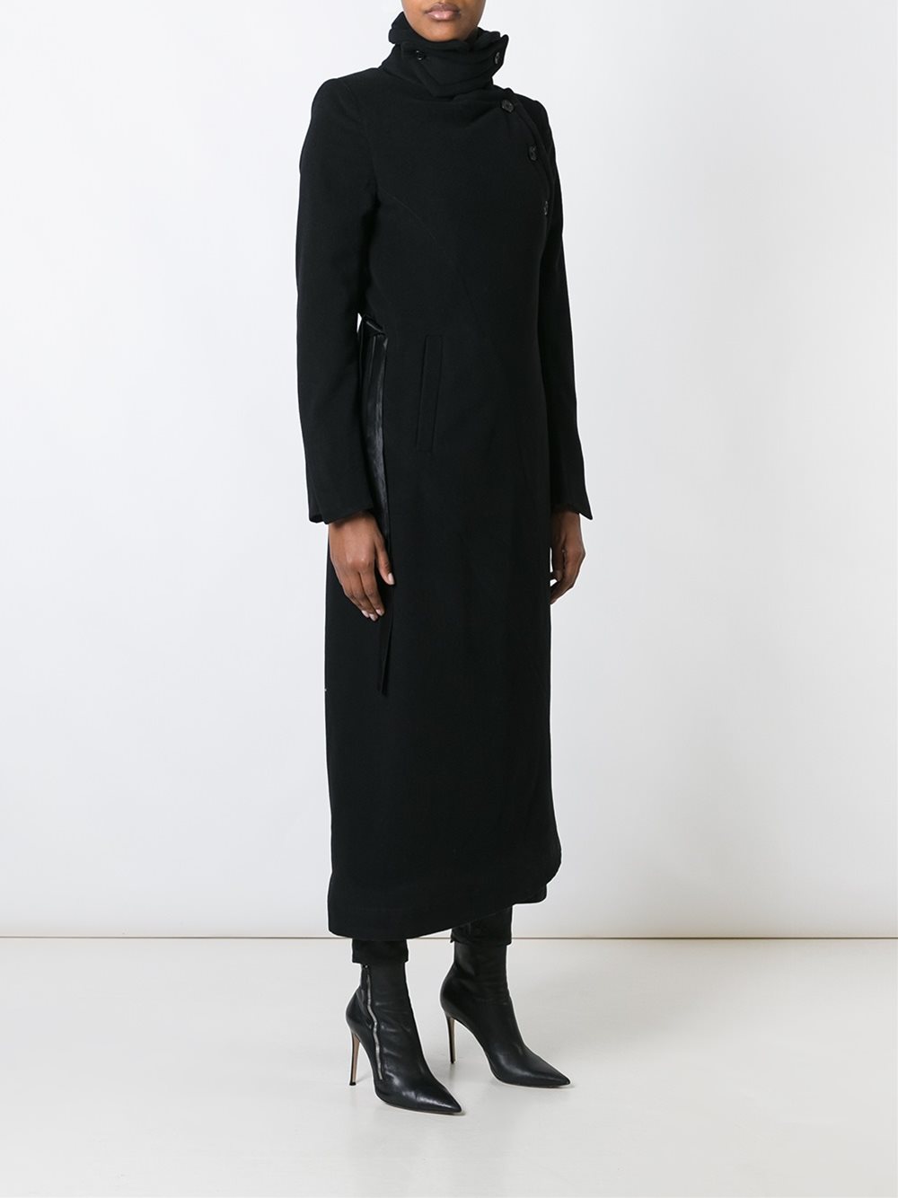 long double breasted coat