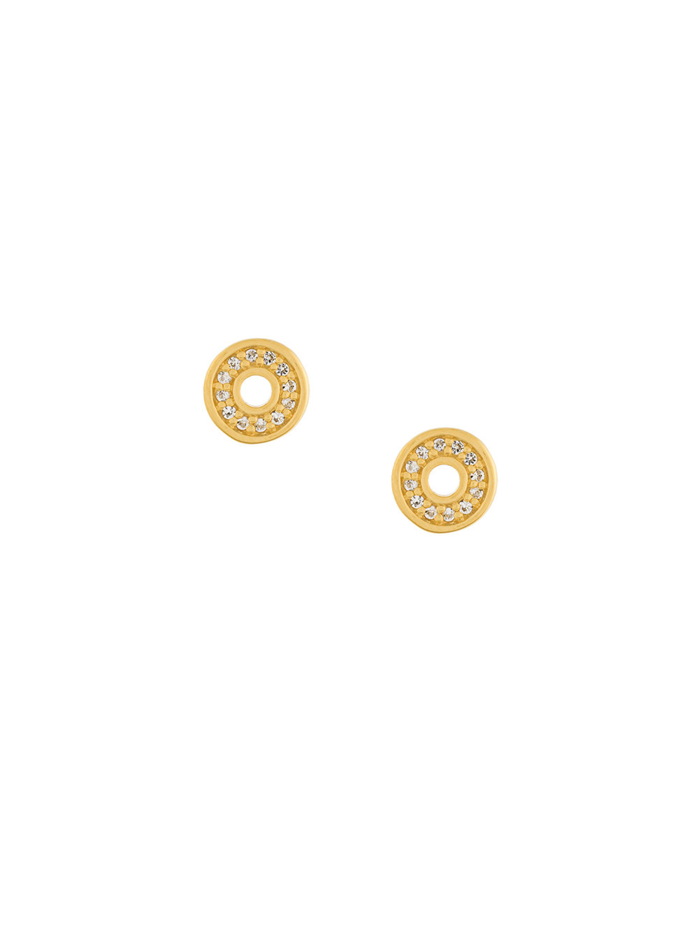 'Mini Open Halo Biography' stud earrings