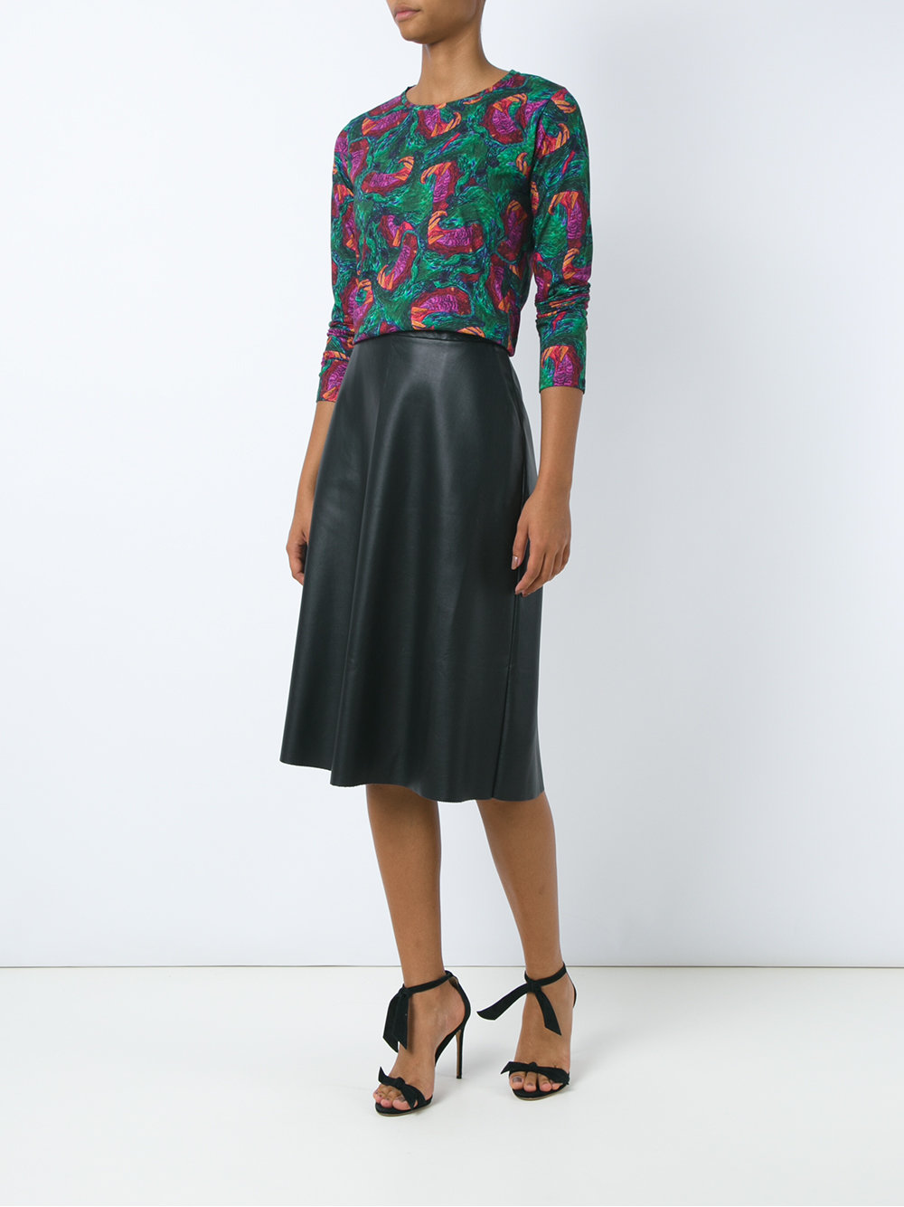 abstract print blouse