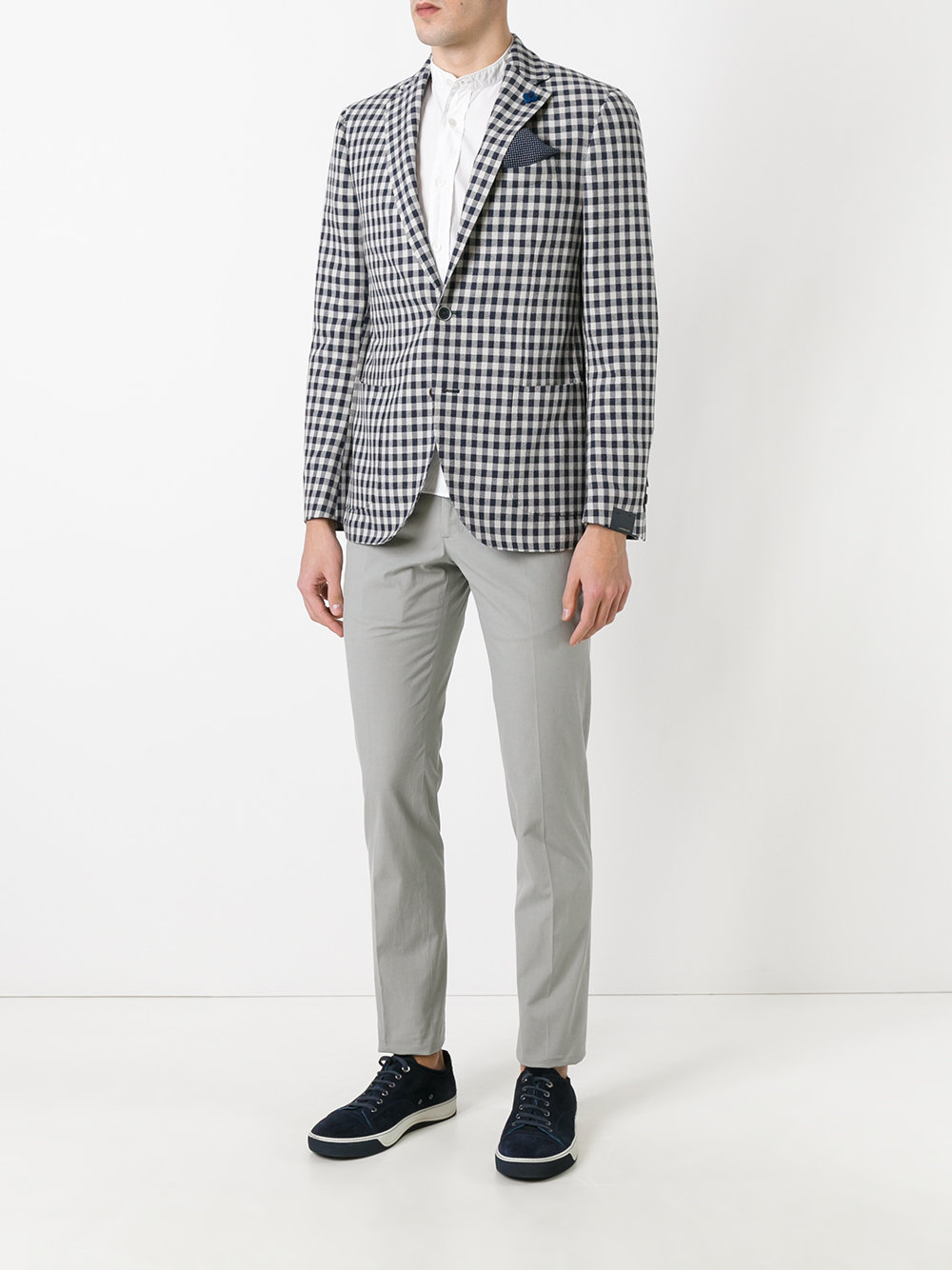 slim-cut chino trousers