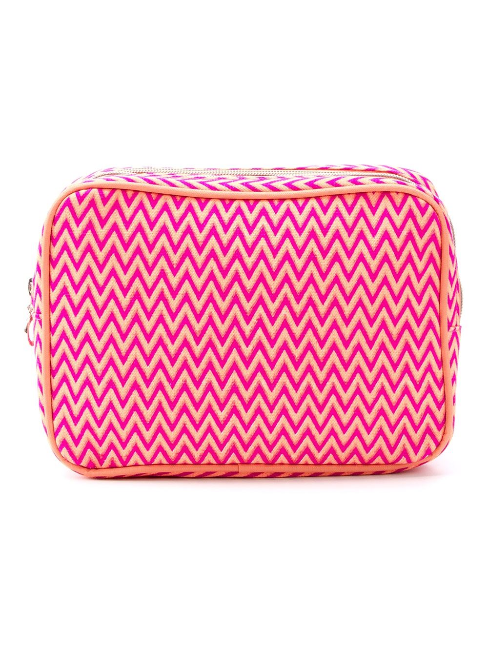 zig zag pattern make-up bag