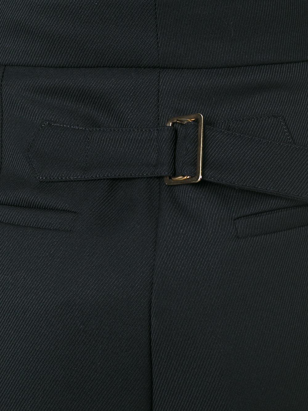 high-rise pleated trousers