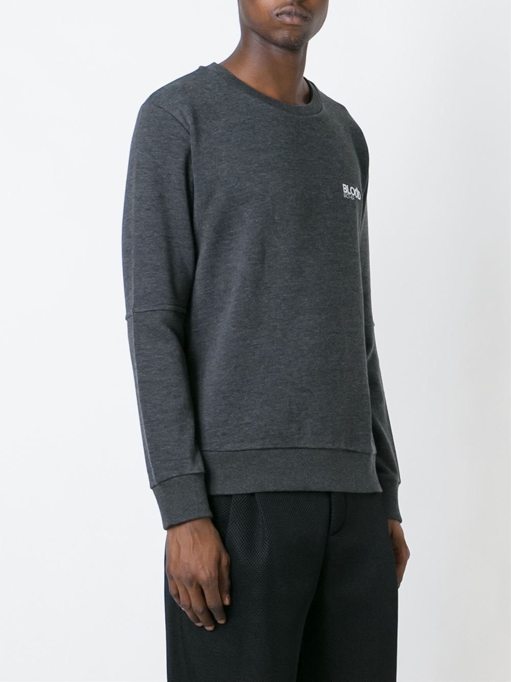 embroidered logo sweatshirt