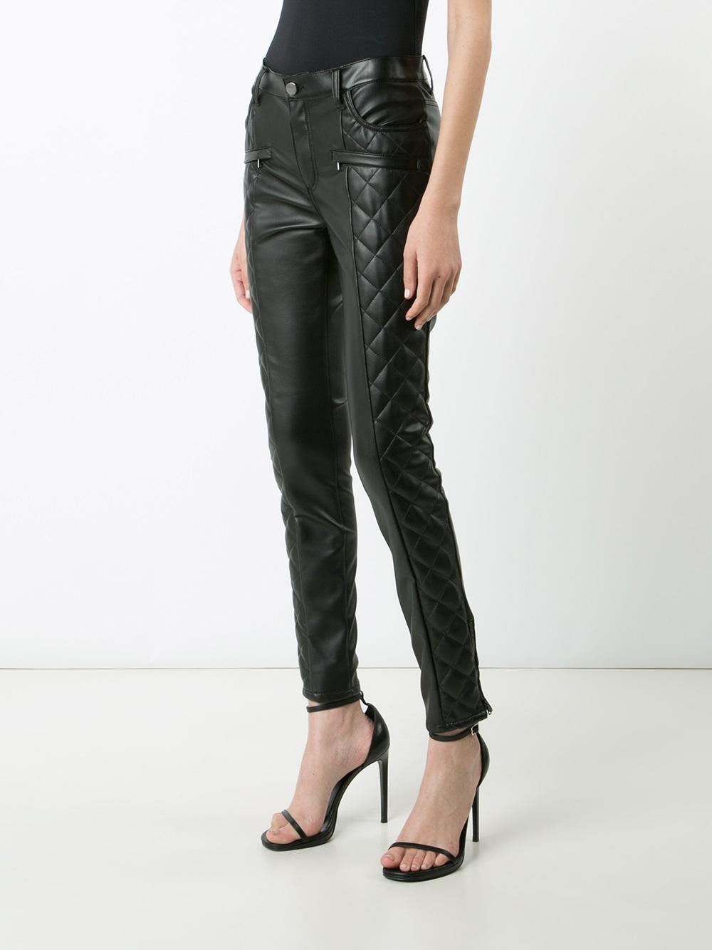 quilted skinny trousers 