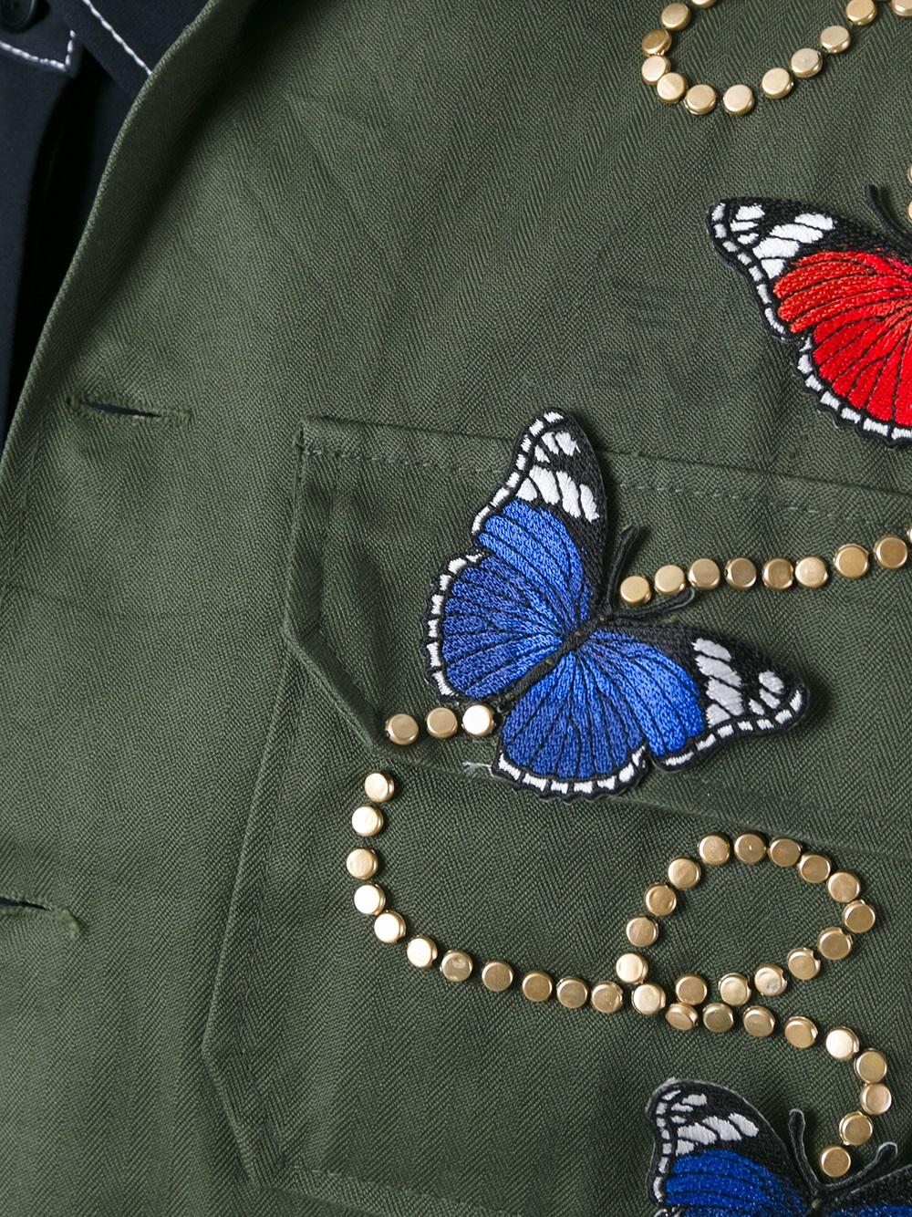 butterfly embroidered jacket