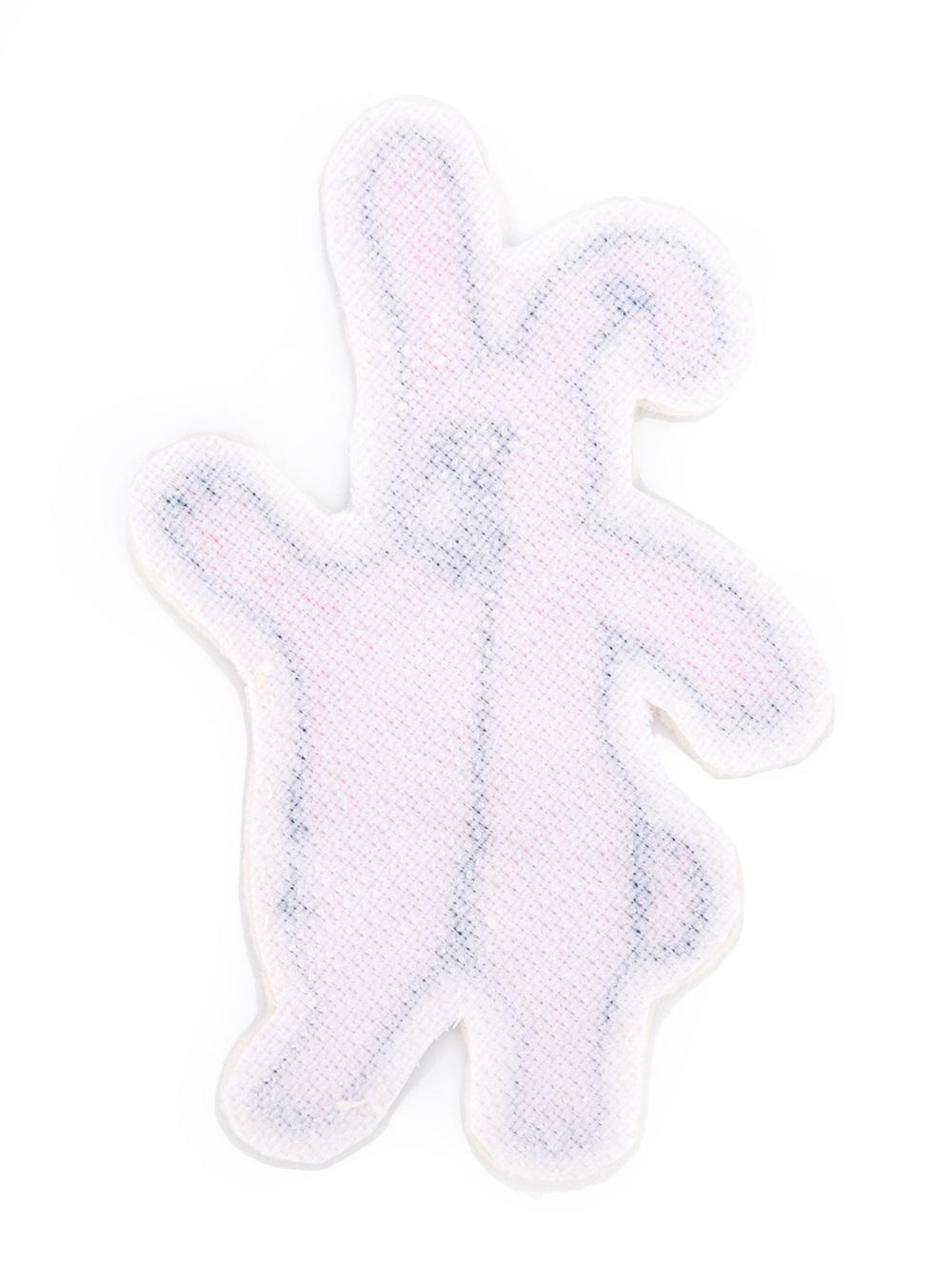 beaded bunny velcro patch