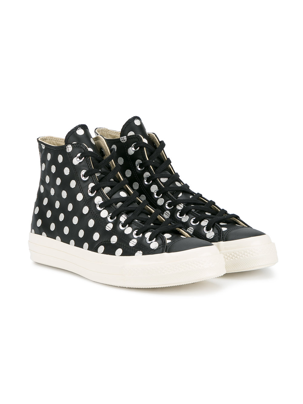 polka-dot Chuck Taylor sneakers