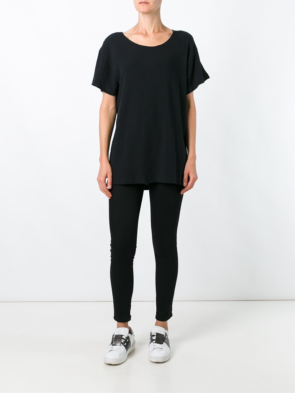 scoop neck T-shirt