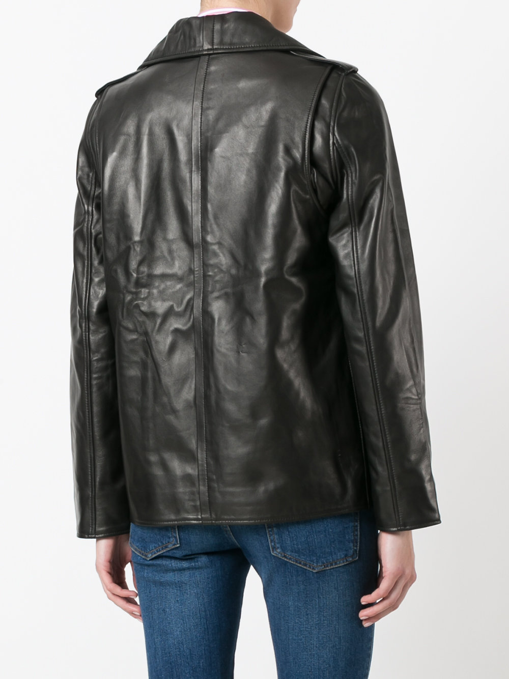 oversized leather jacket 