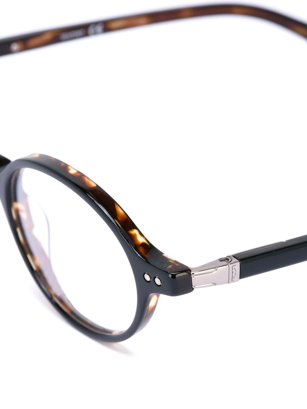 tortoiseshell round frame glasses