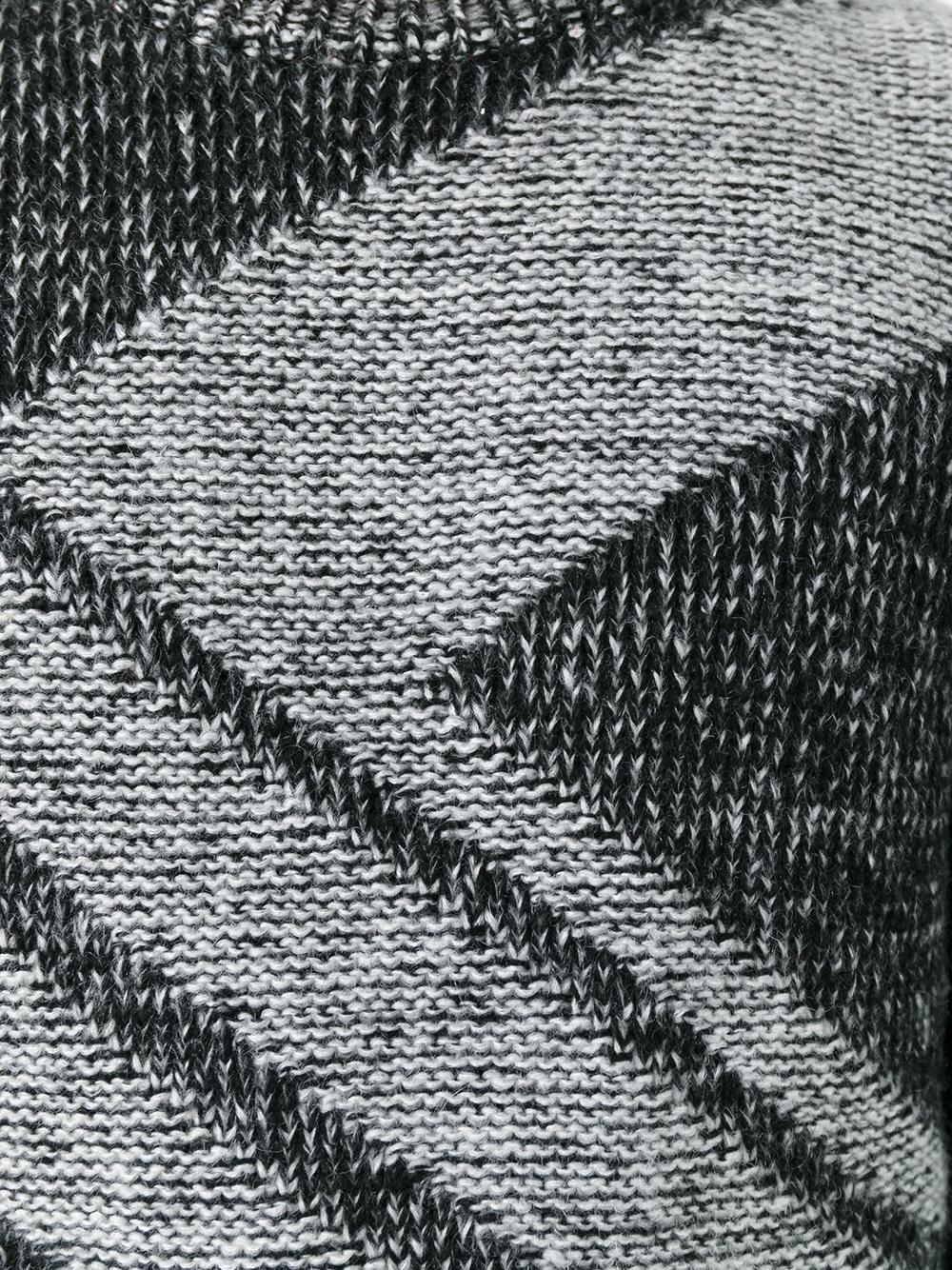 diagonal knit jumper