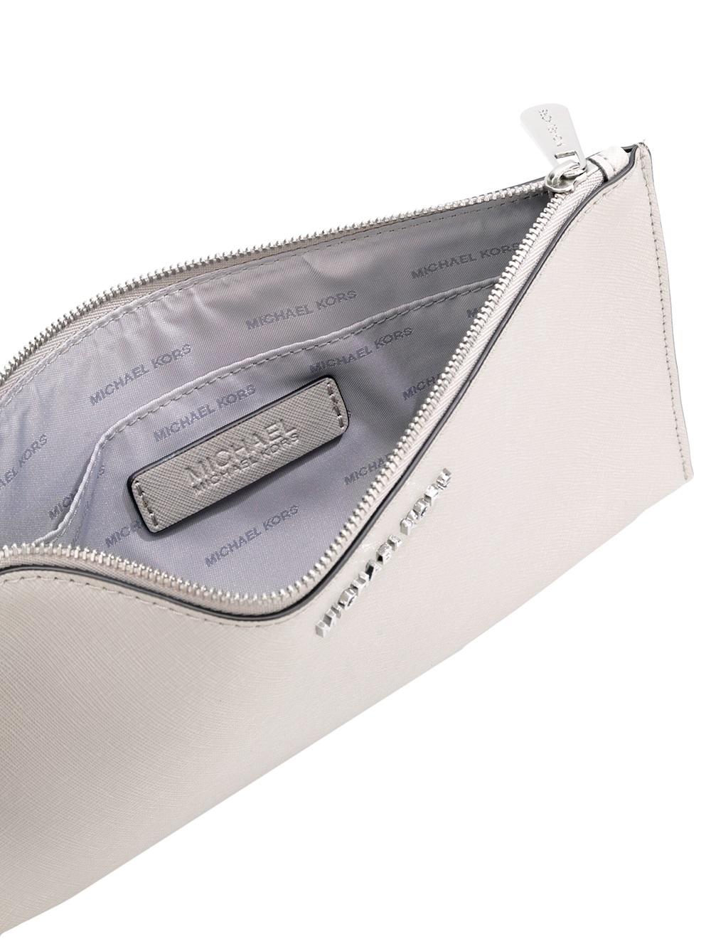 logo plaque clutch bag 