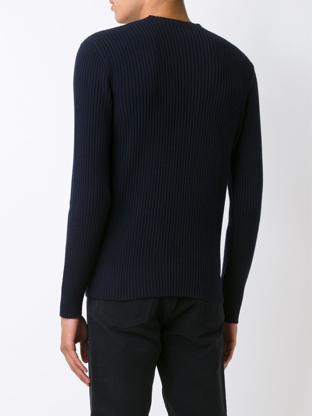 ribbed knit sweater