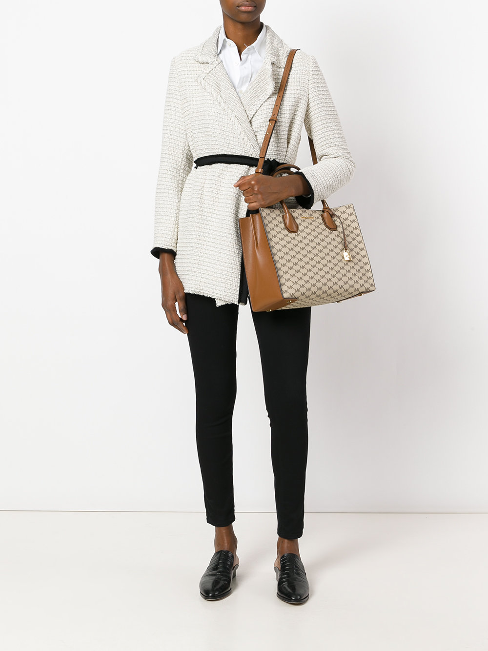 logo print tote bag