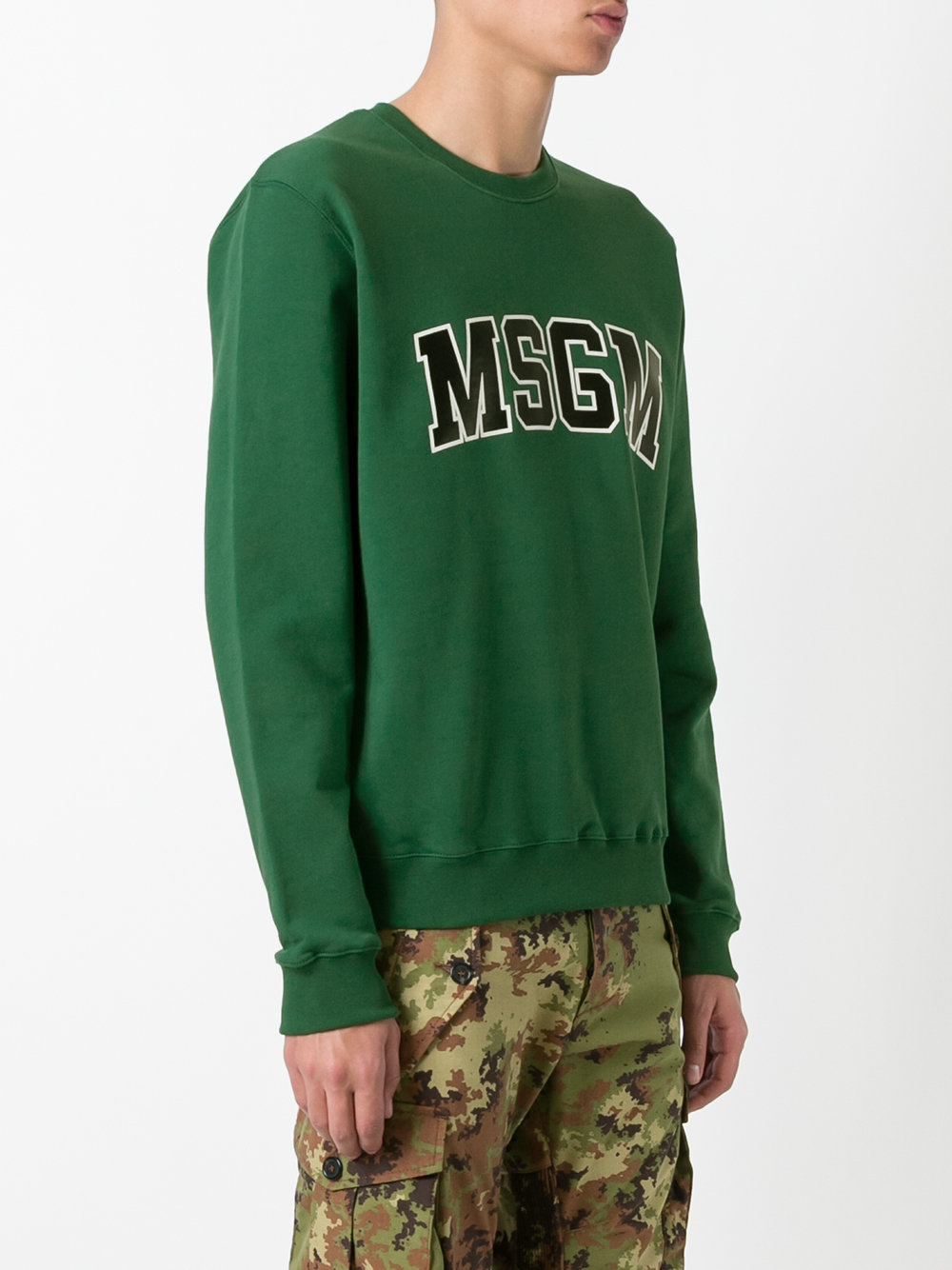 sweatshirt with collegiate branding