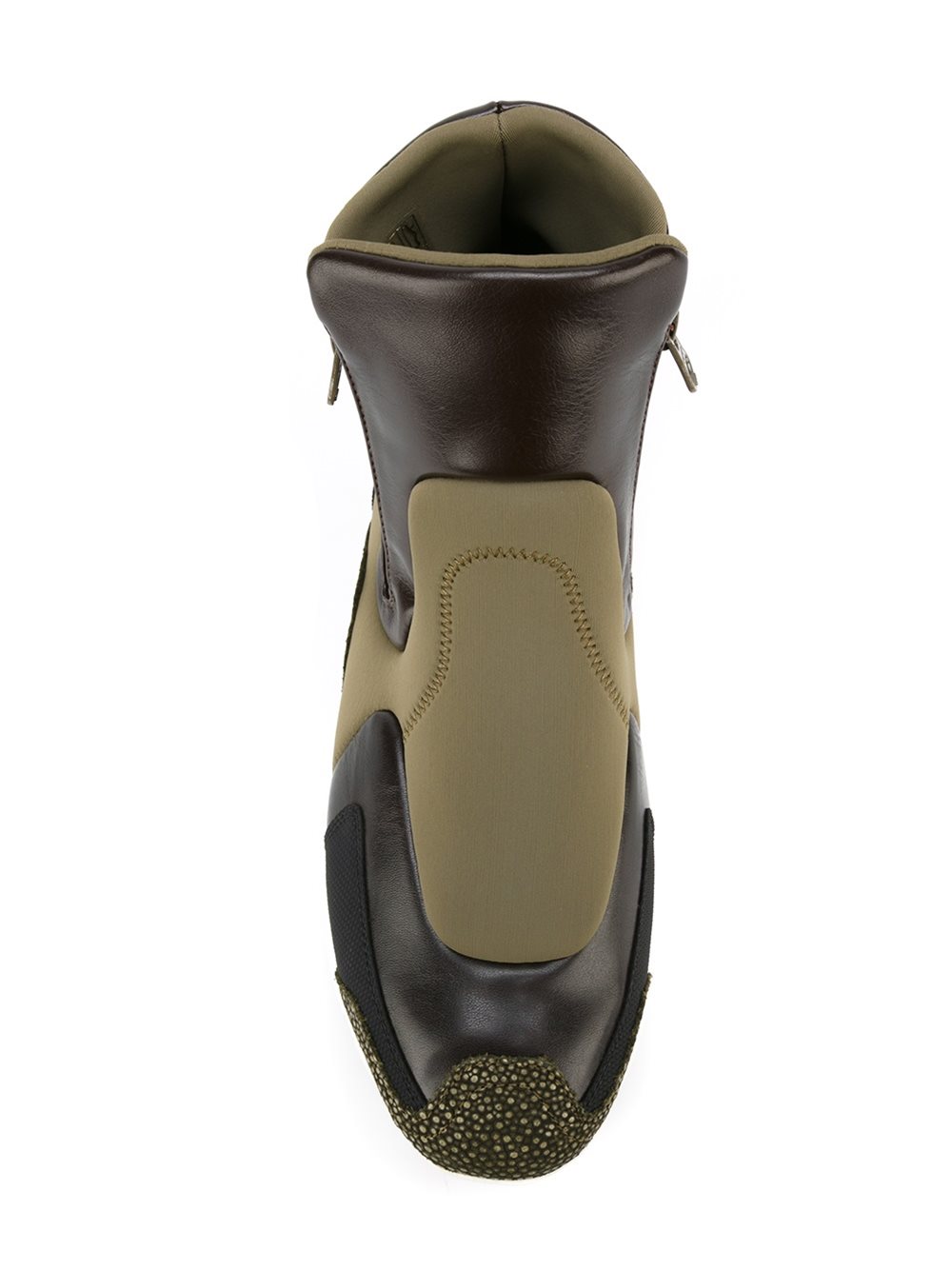 high-top panelled sneakers