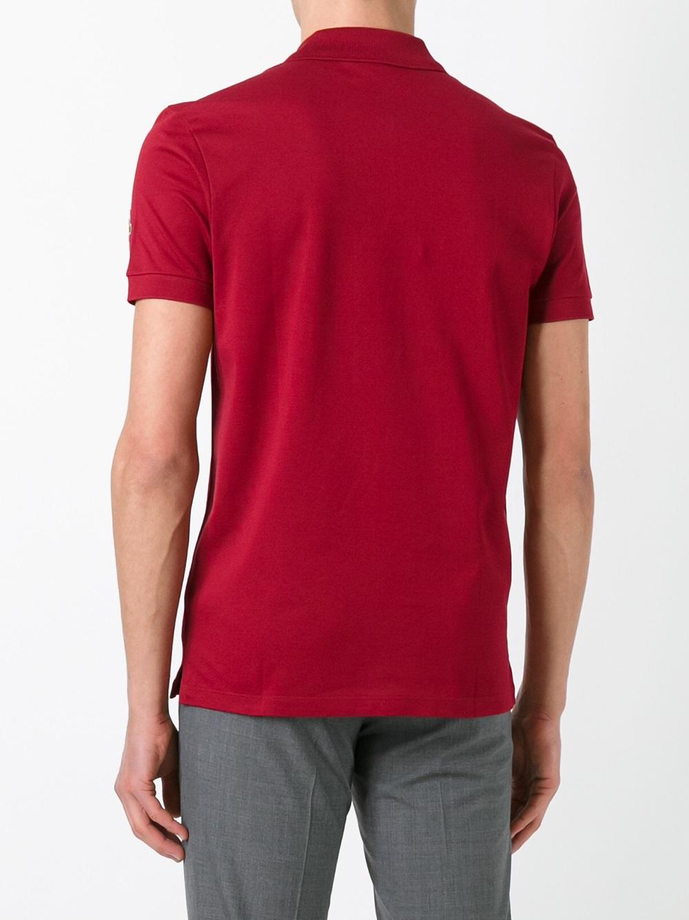 embroidered fish polo shirt