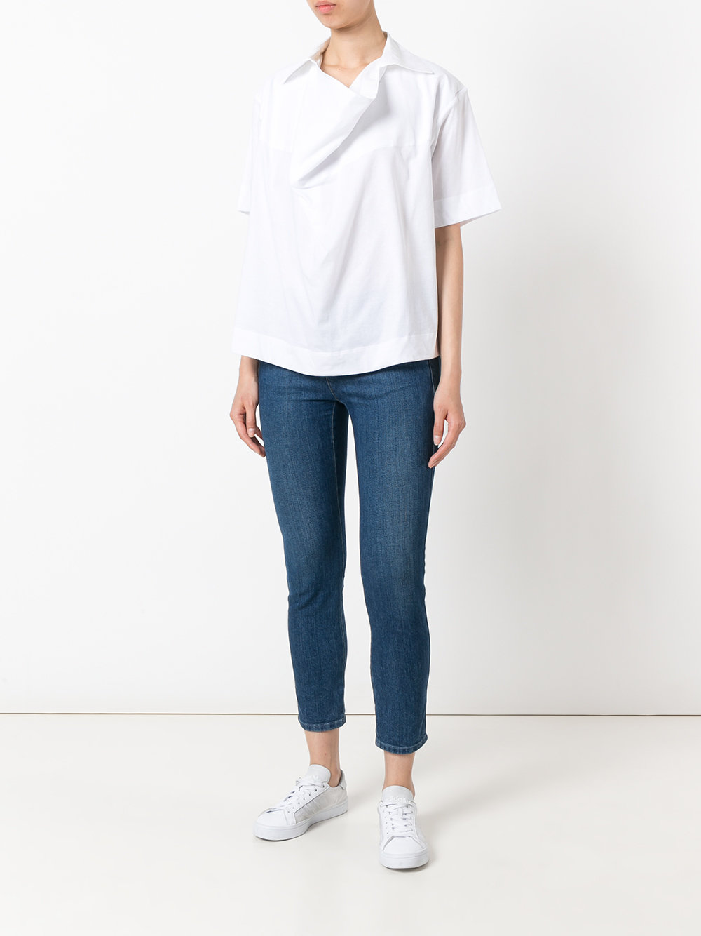 oversized neckline shirt