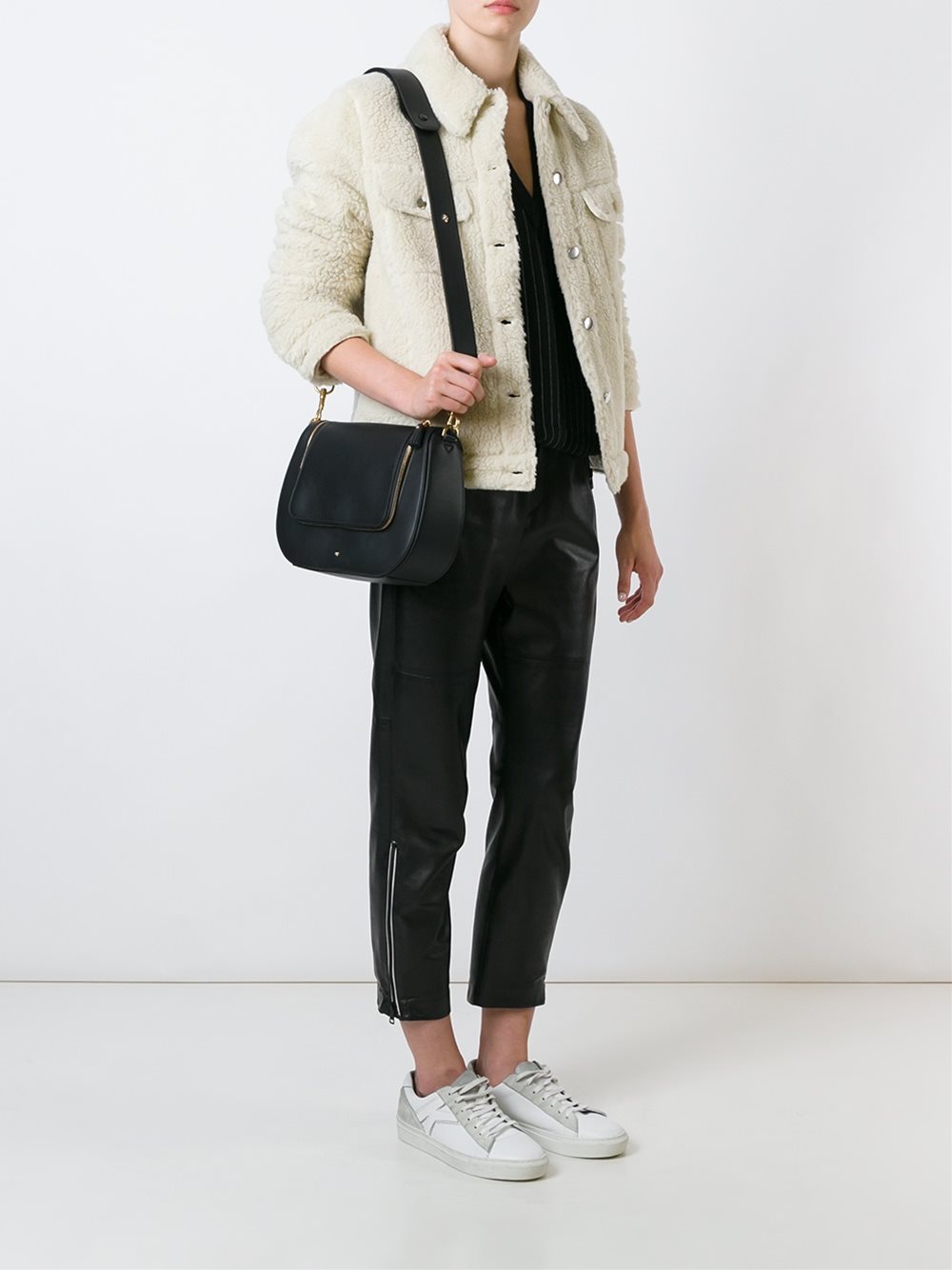 zipped crossbody bag