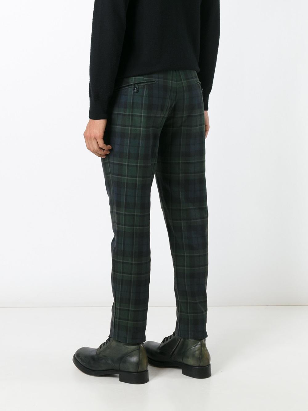 checked trousers