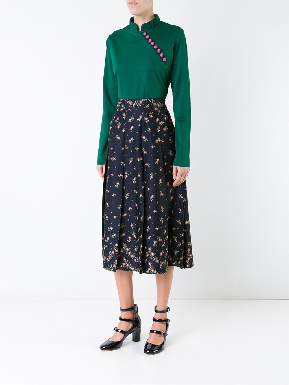 button detail blouse 