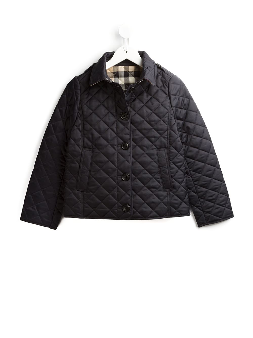 burberry kids 绗缝夹克海淘返利 