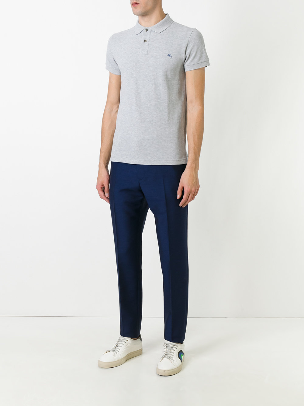 embroidered logo polo shirt