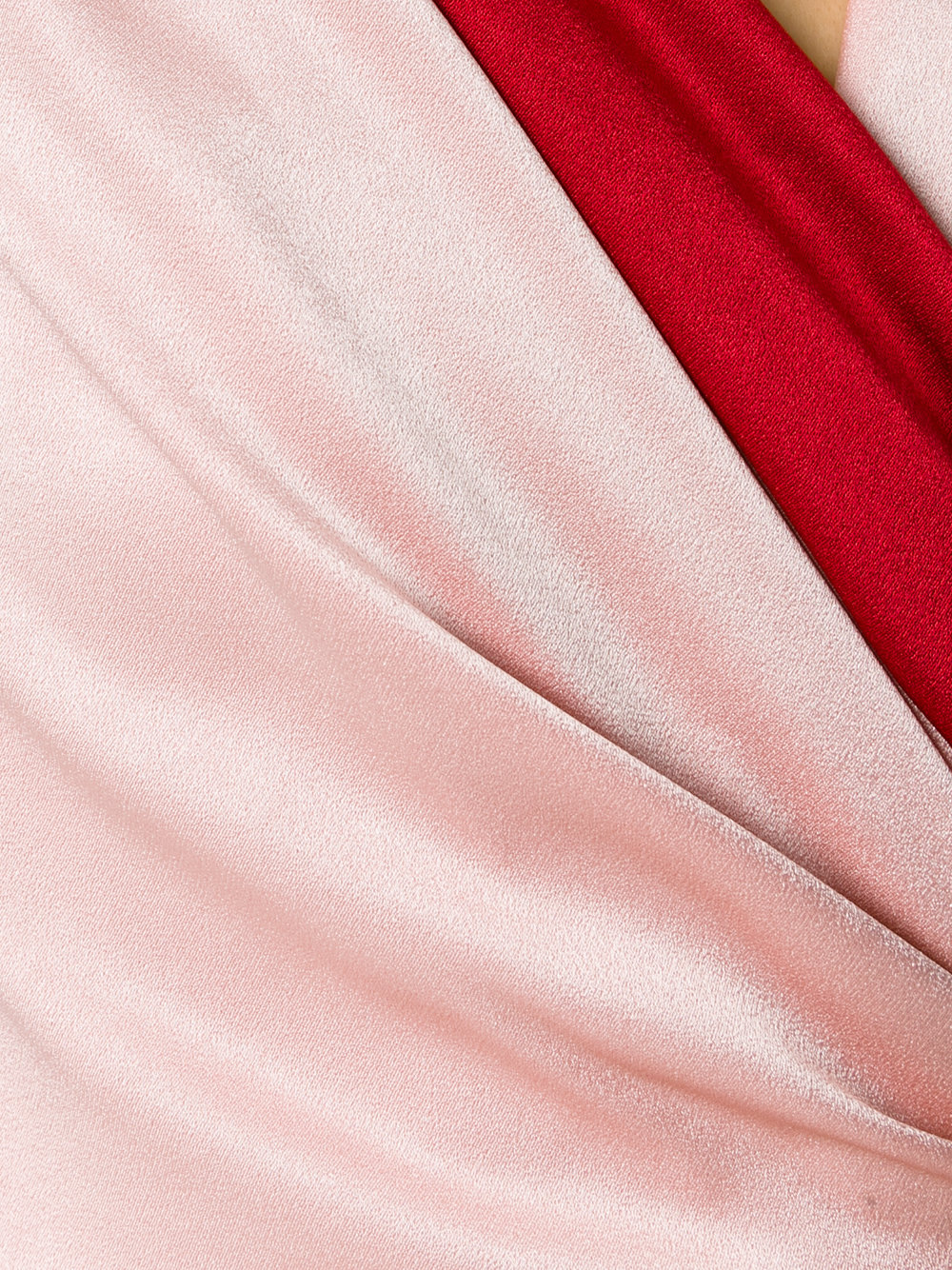 contrast sash evening gown