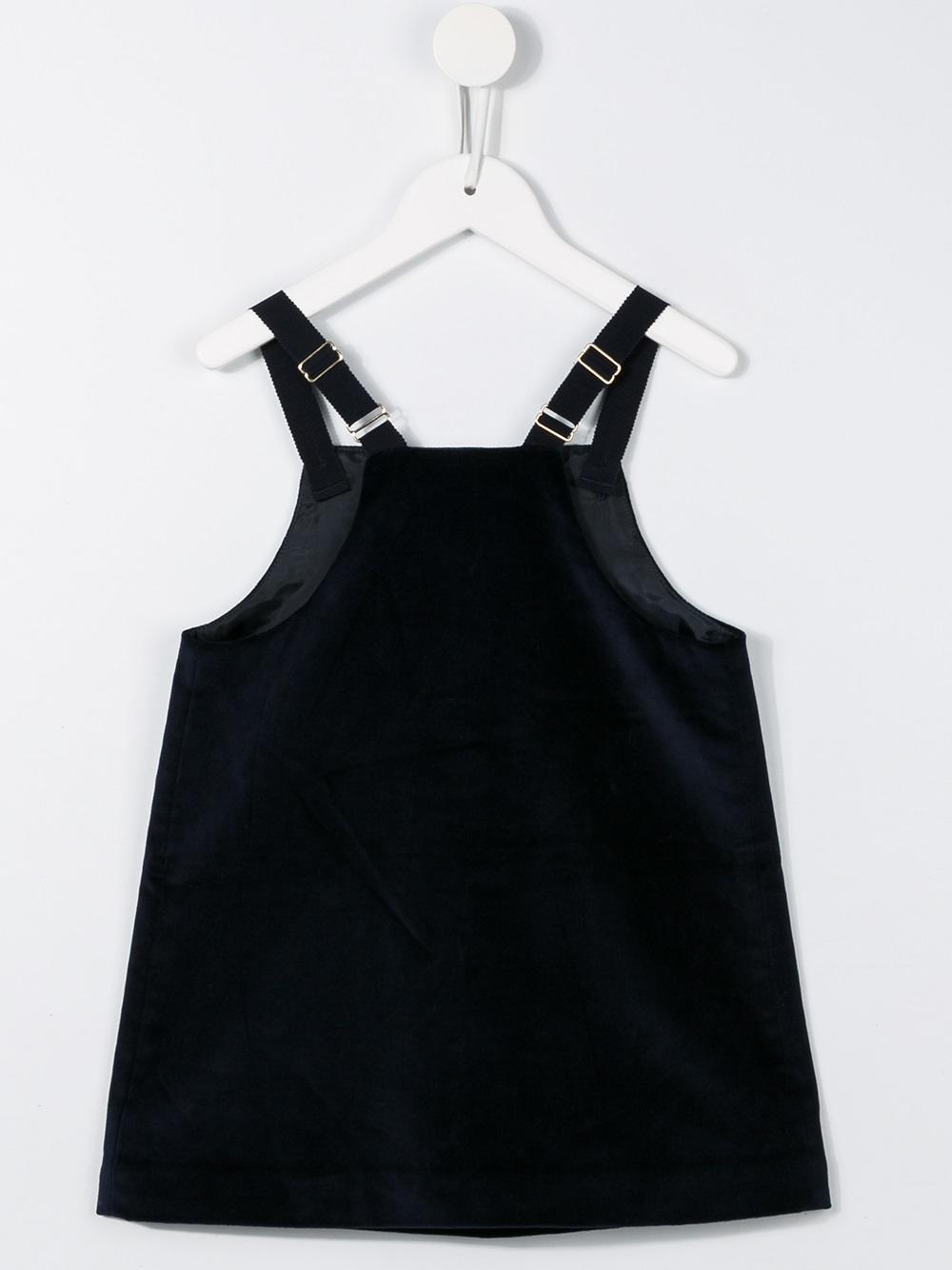 velvet pinafore dress