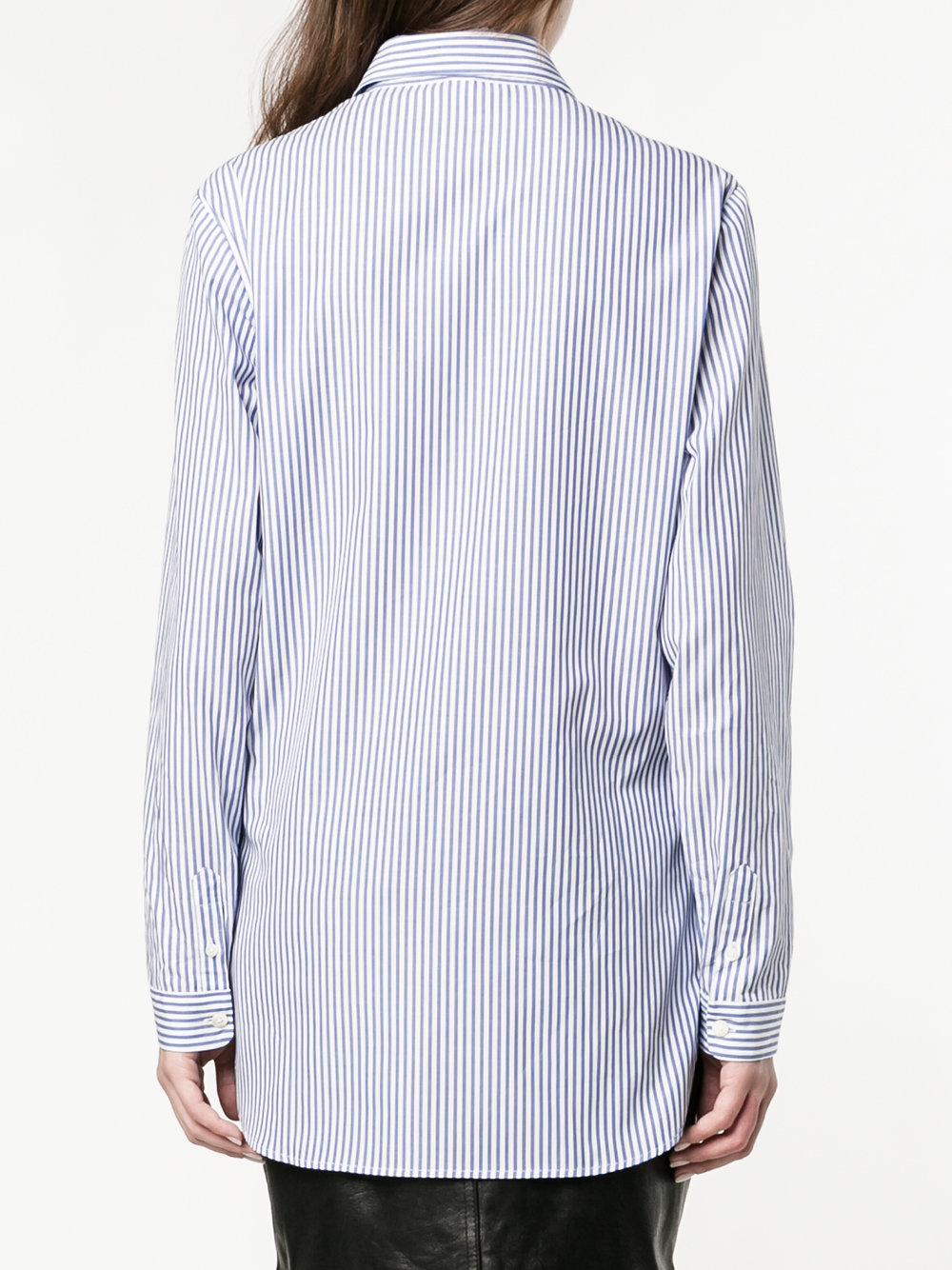 ruffle stripe long sleeve shirt 