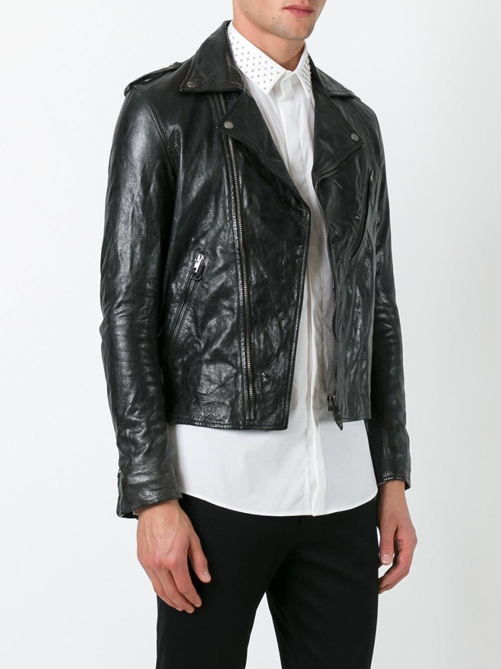 cropped biker jacket