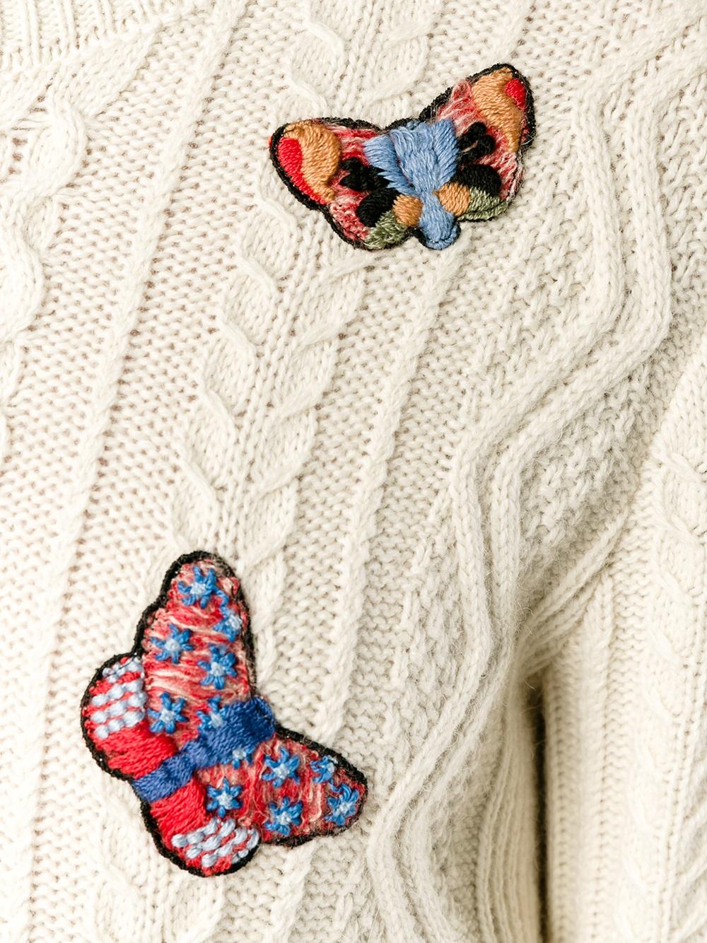 蝴蝶毛衣编织图案大全图片