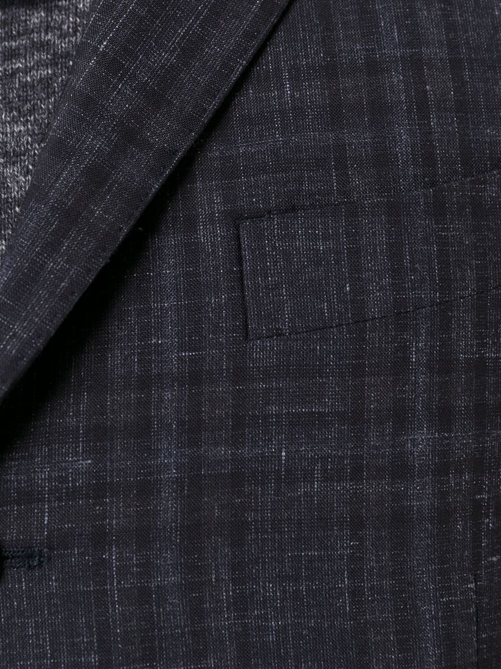 plaid single-breasted blazer