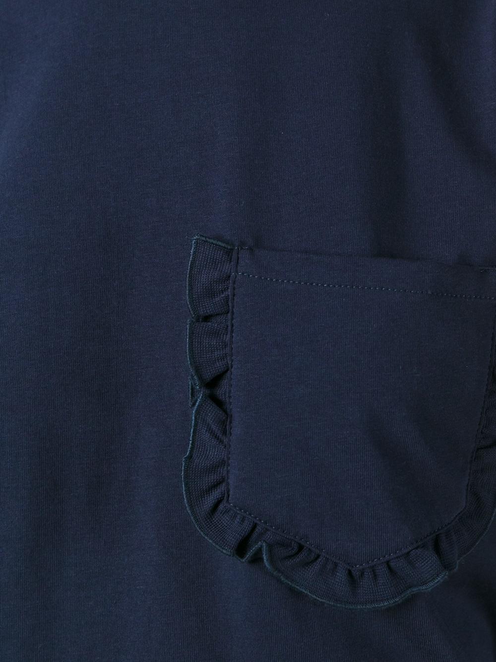 ruffled sleeves T-shirt 