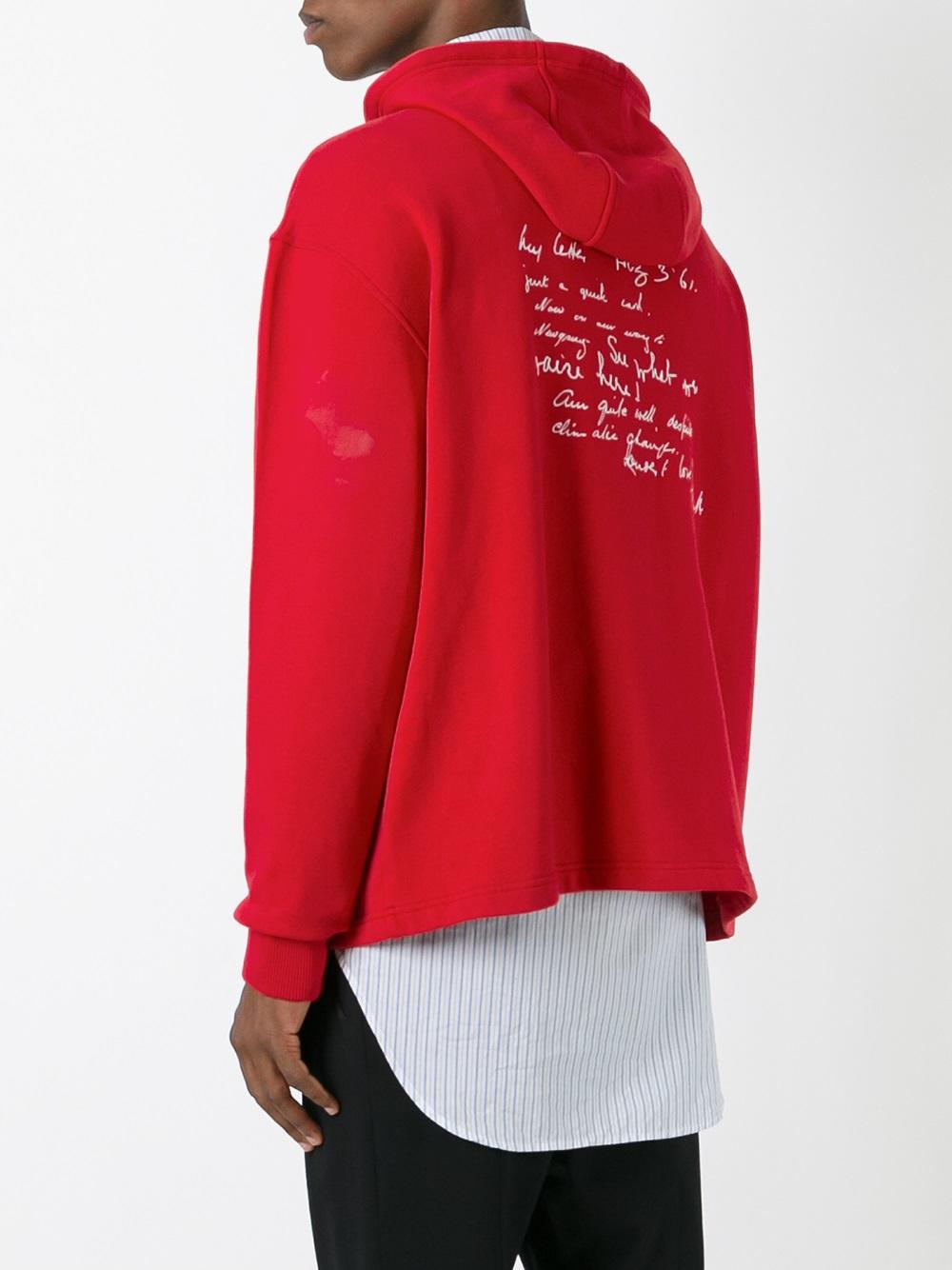 stylised patch hoodie 