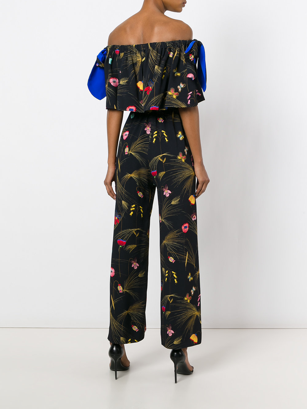 all-over floral print jumpsuit