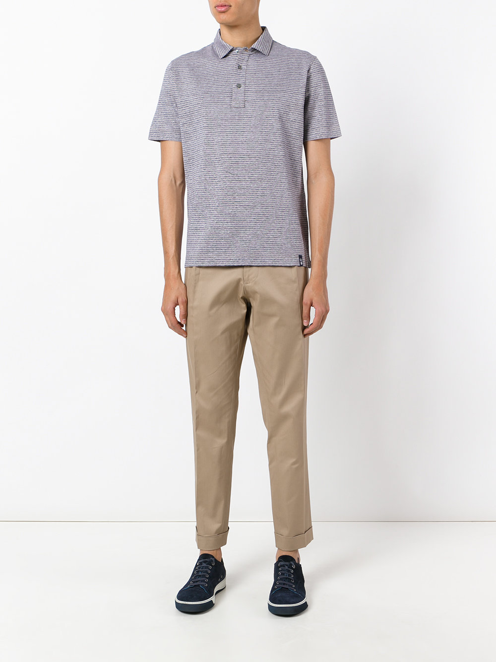 striped polo shirt 