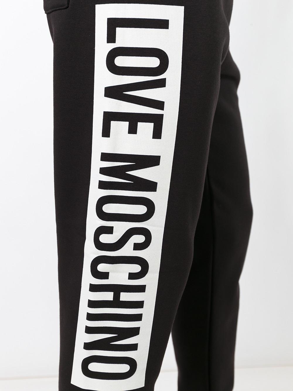 logo print track pants