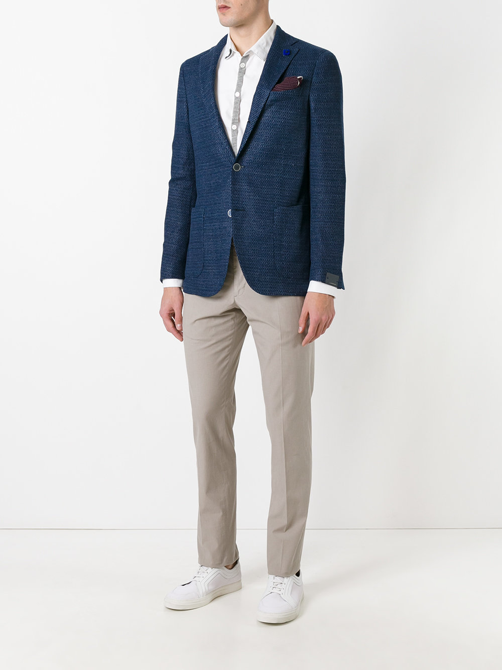 straight cut chino trousers