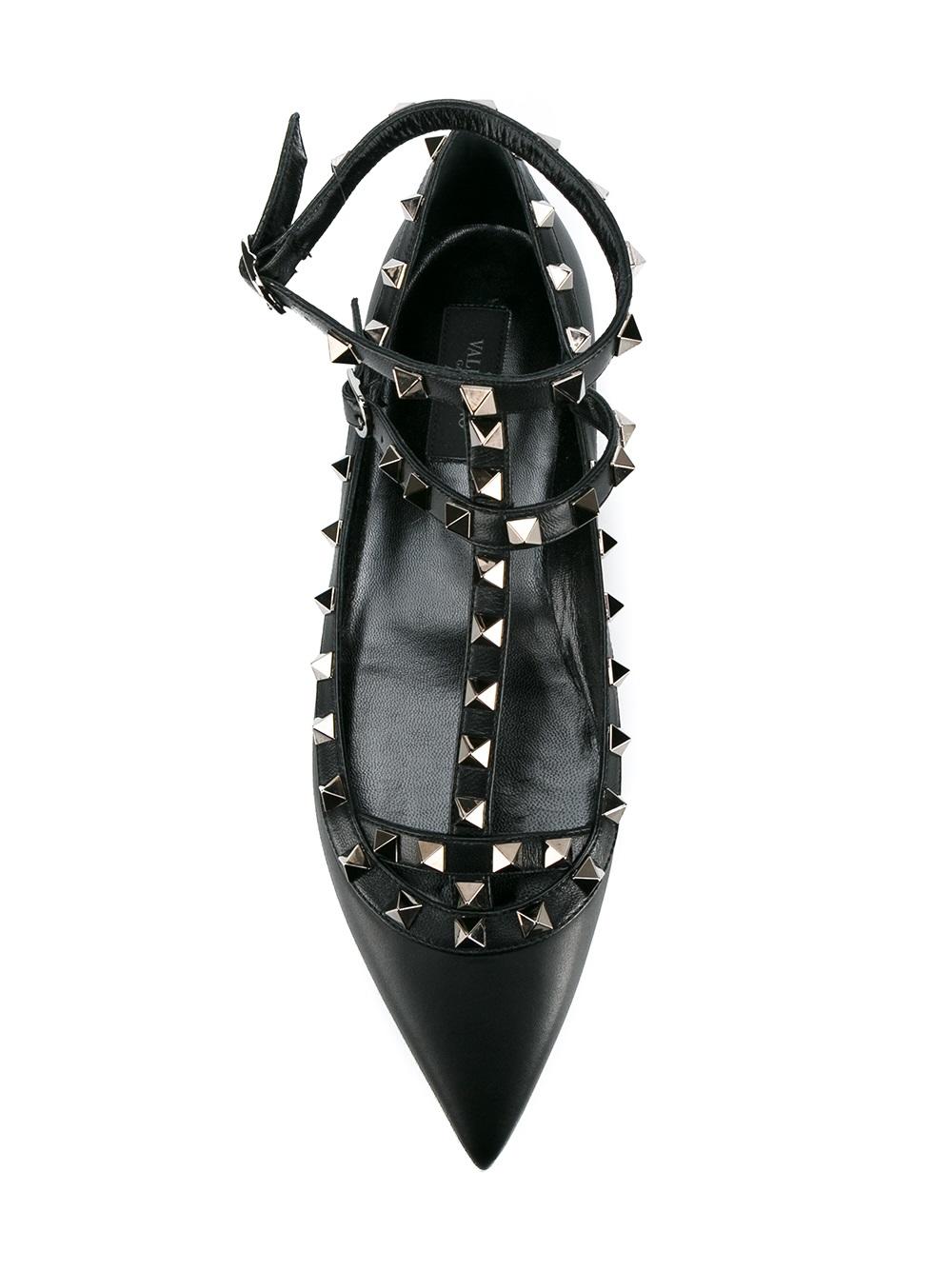 Valentino Garavani Rockstud Noir ballerinas
