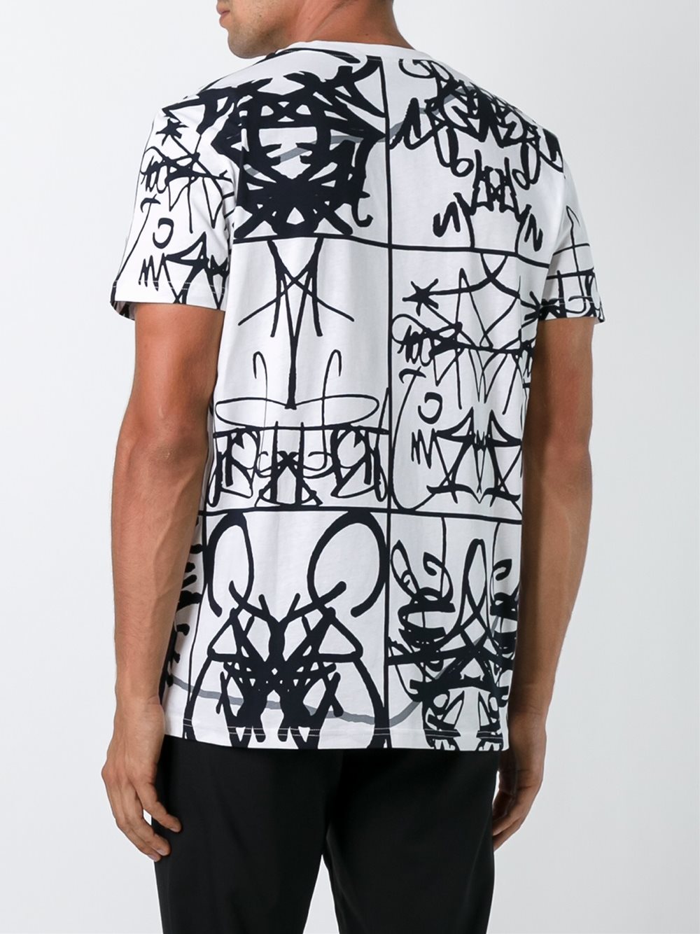 graffiti print T-shirt