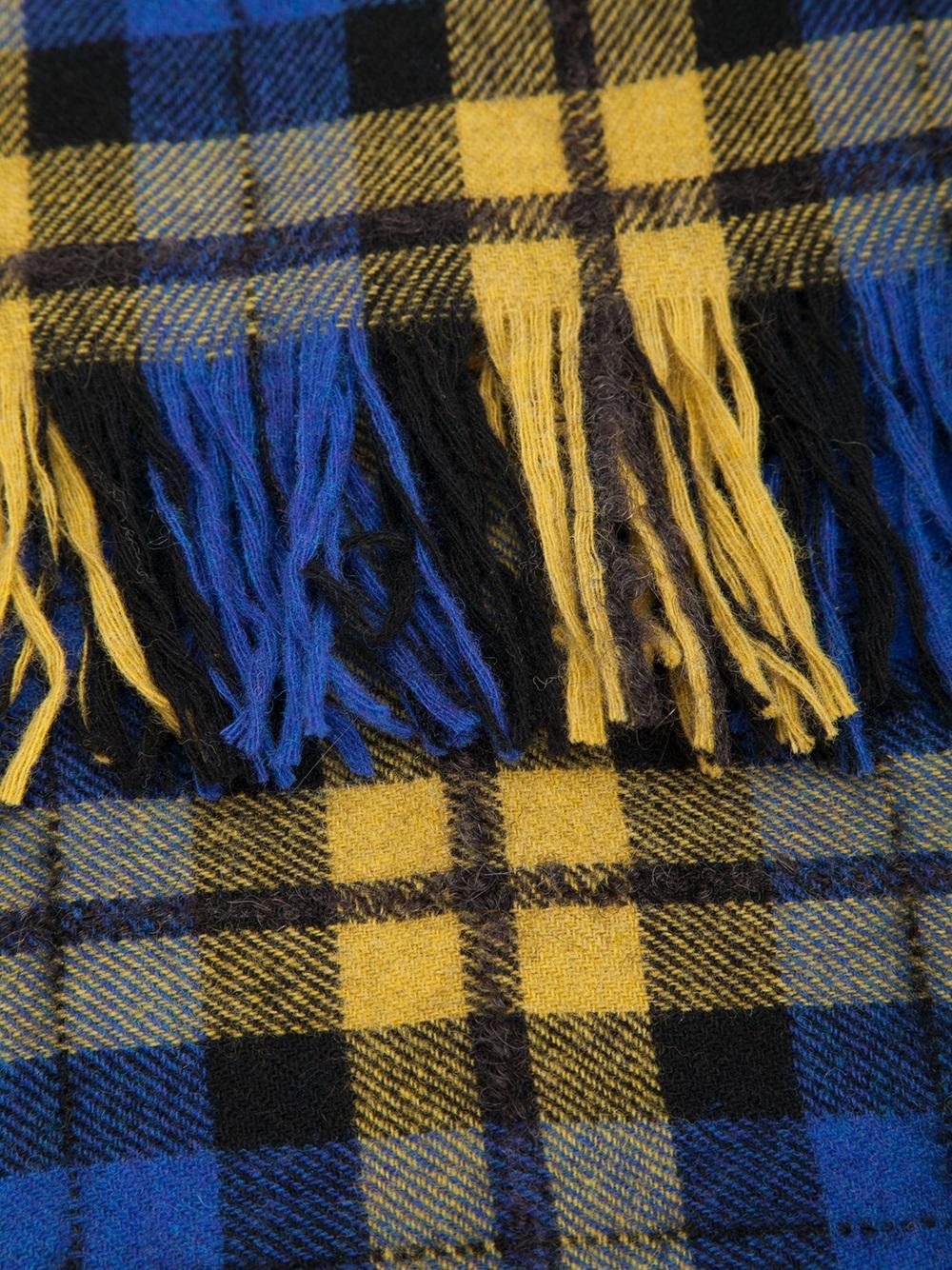 small checked scarf