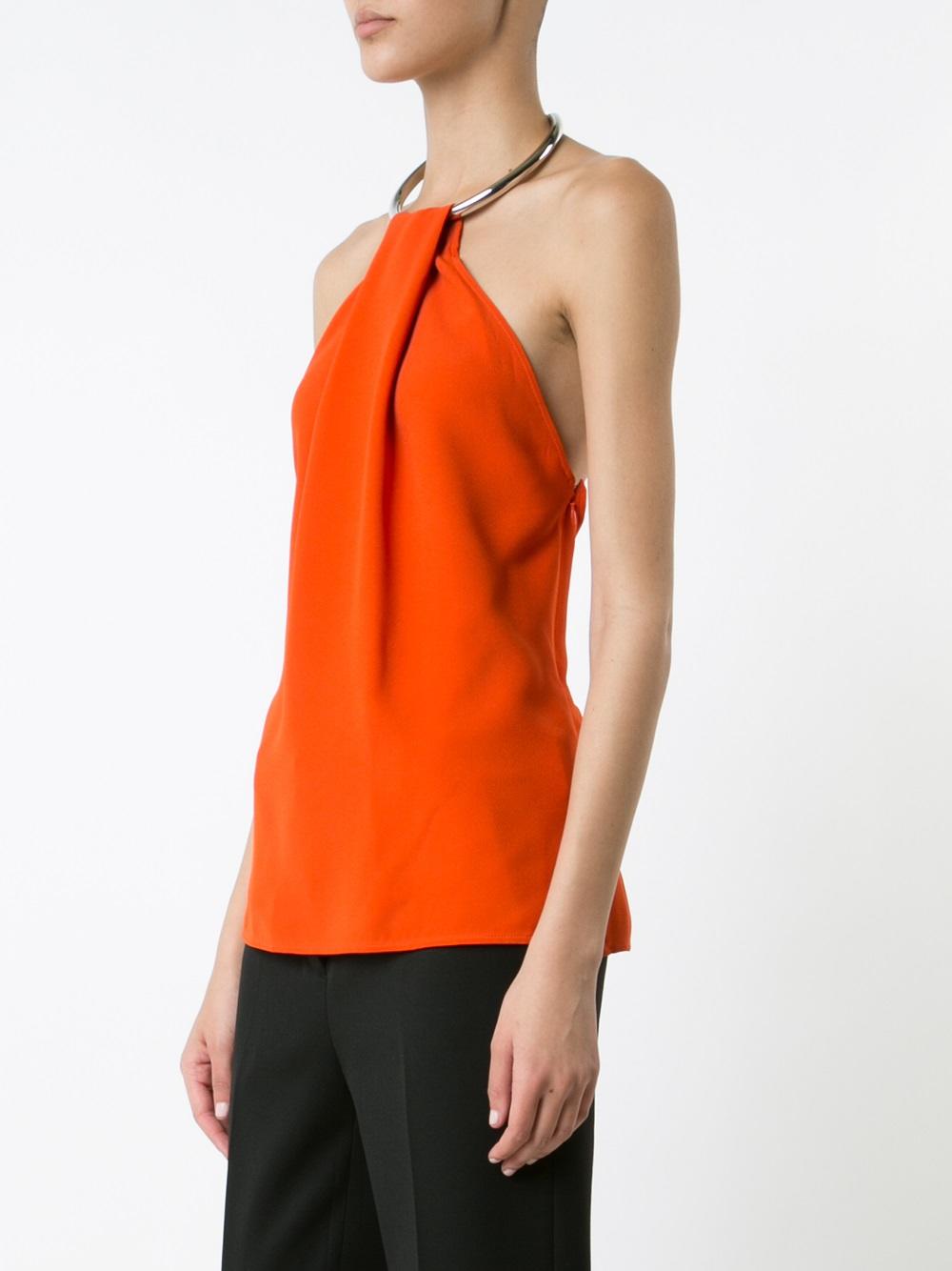 halterneck blouse