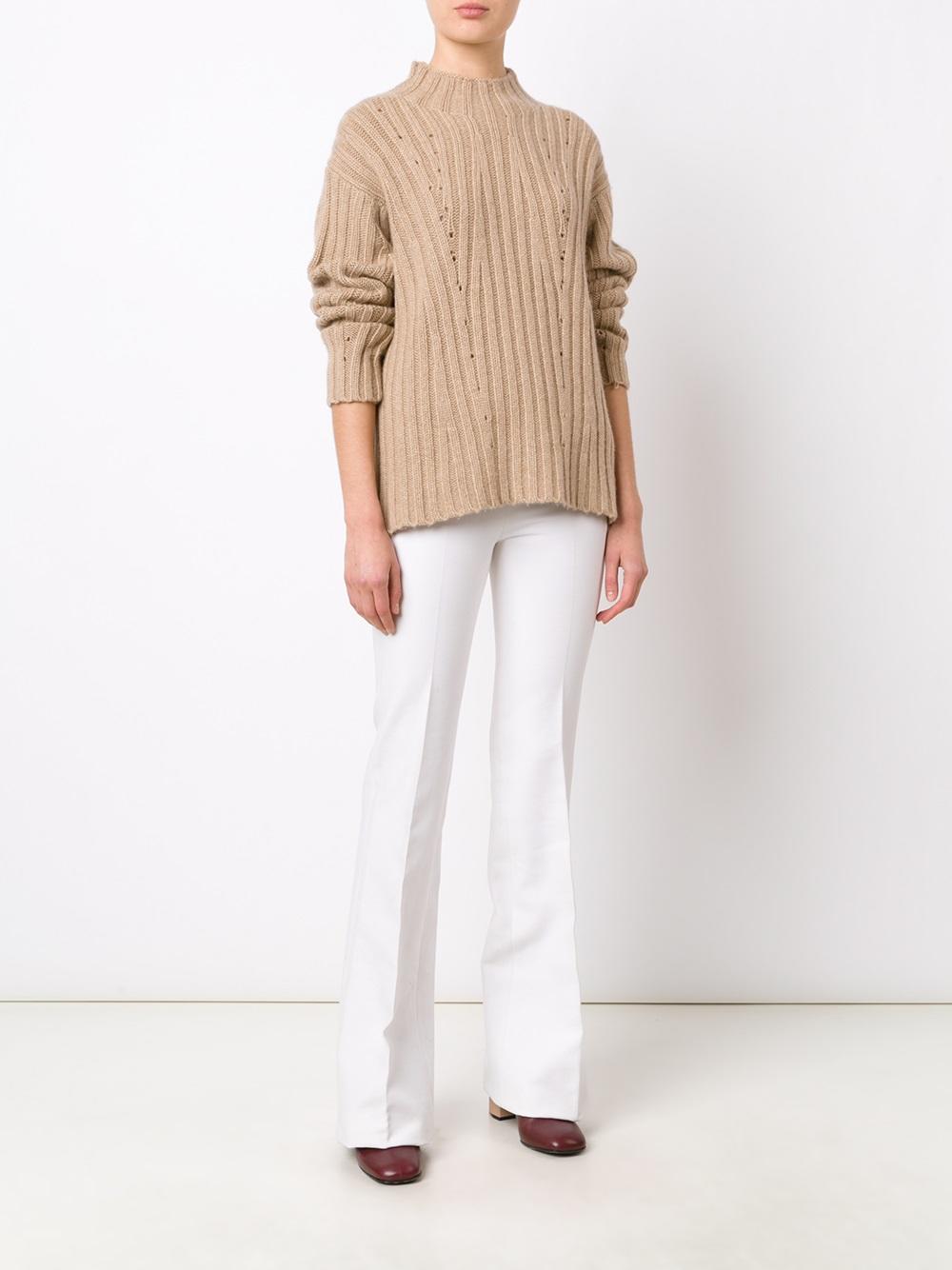 loose fit ribbed jumper