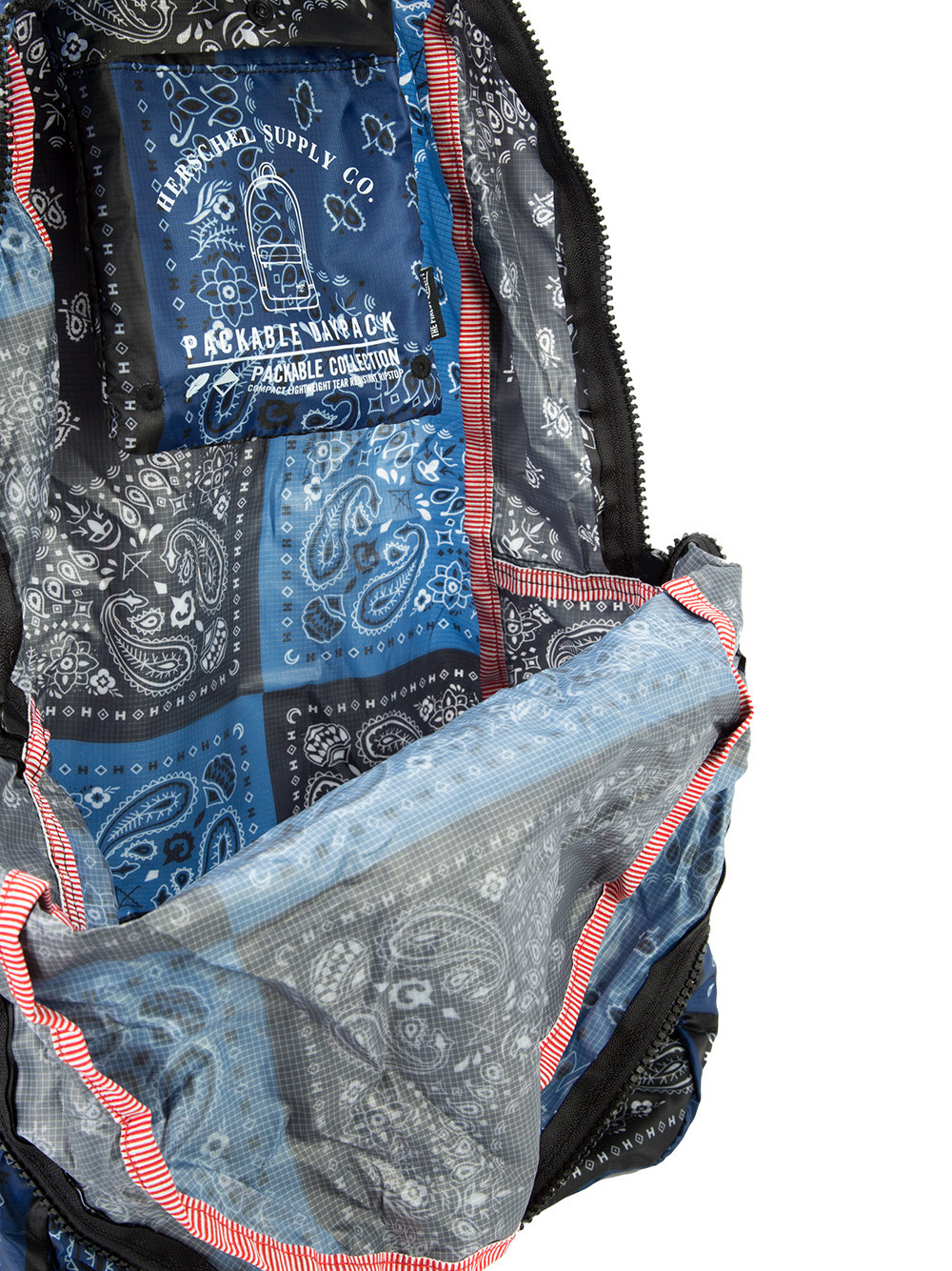 abstract print backpack